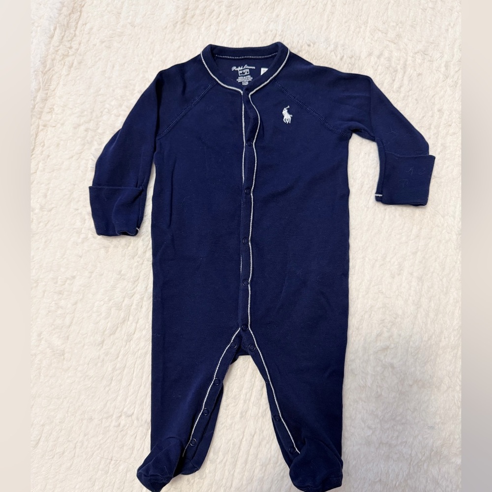 Ralph Lauren Classic Navy Kids Footie